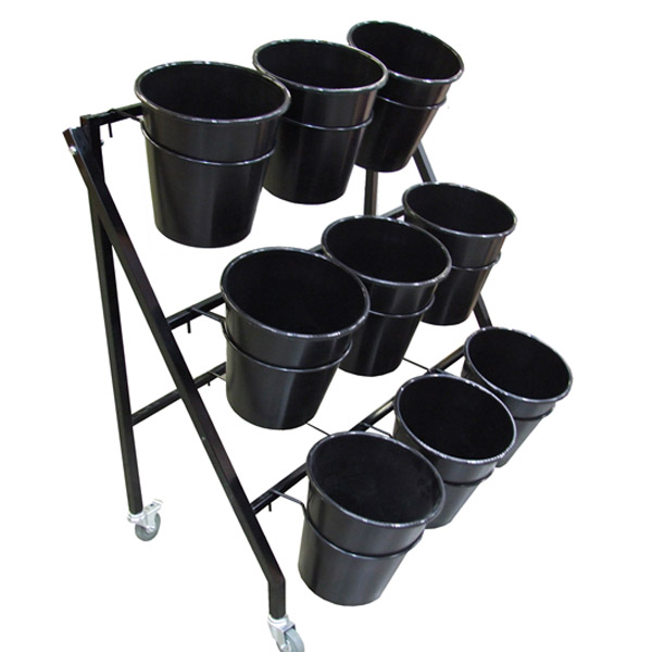 Mobile 9 Buckets Flower Stand Retail Associates