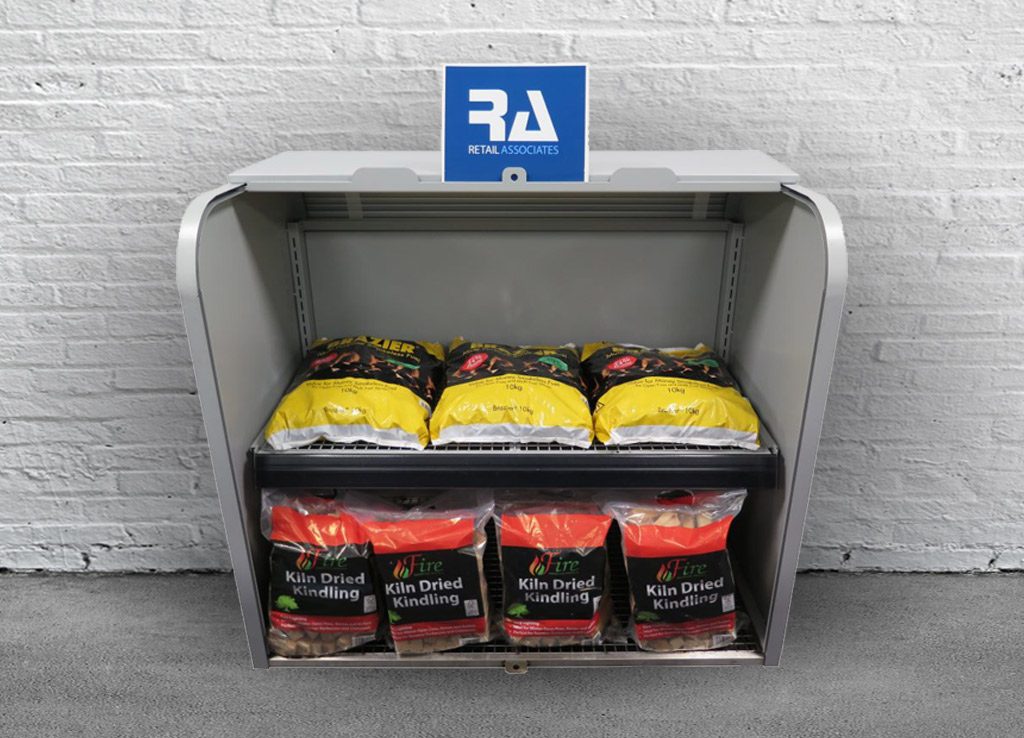 Image of retail associates metal forecourt bunker