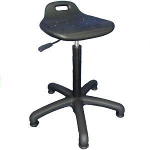 Checkout operators stool - with gas lift height adjustment