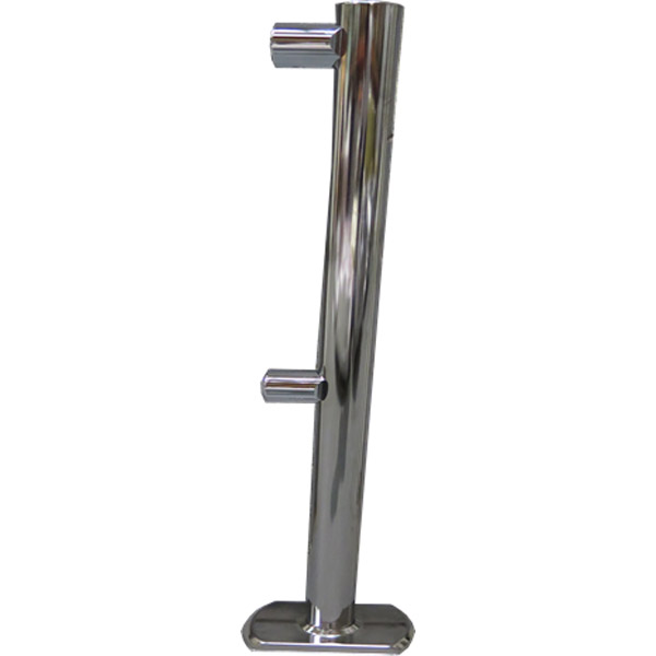 Chrome Barrier Rail Corner Post