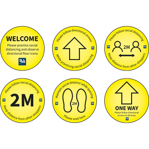 Covid-19 Circular Signage