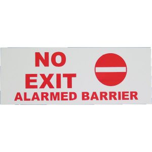 Barrier Foamex Signage No Exit