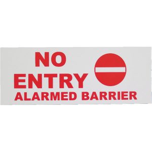 Barrier Foamex Signage No Entry