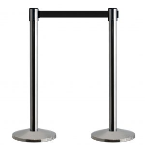 Chrome Retractable Posts