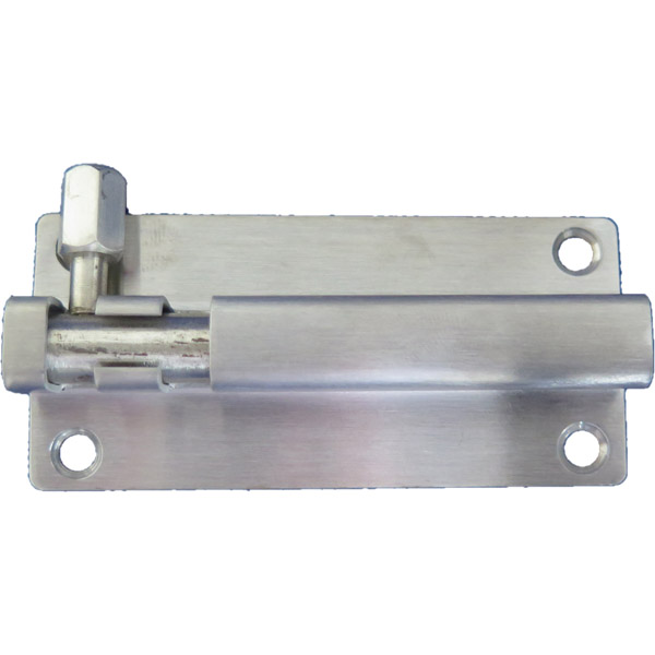 Stainless steel checkout door bolt
